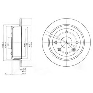 Гальмiвнi диски ABS арт. BG4091