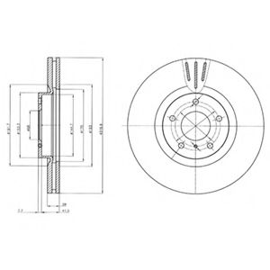 Гальмівний диск BREMBO арт. BG4107