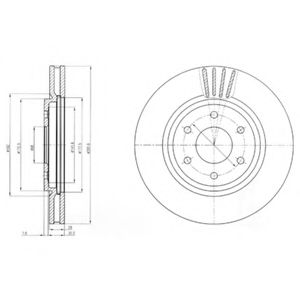 Гальмівний диск BOSCH арт. BG4205