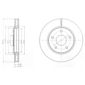 Гальмівний диск BLUEPRINT арт. BG4248