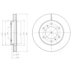 Гальмiвнi диски BLUEPRINT арт. BG4257