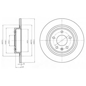 Гальмівний диск BOSCH арт. BG4279