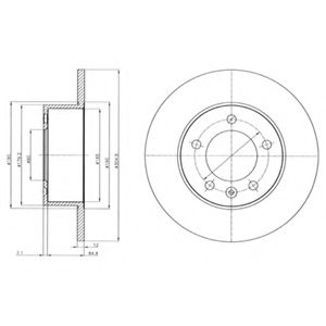 Гальмiвнi диски ABS арт. BG4320