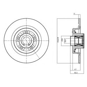 Диск гальмівний BOSCH арт. BG9023RS