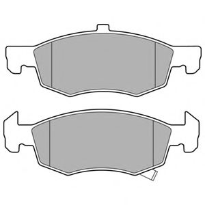 DELPHI OPEL колодки гальм. передн. Corsa E 1,0-1,6 14- TRW арт. LP3163