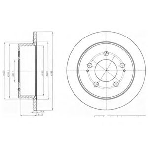 Гальмівний диск BLUEPRINT арт. BG4220