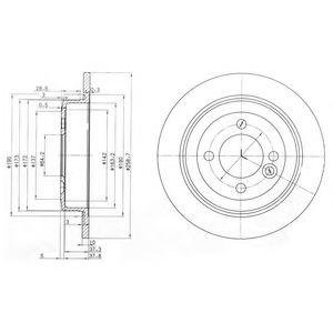 Гальмівний диск BOSCH арт. BG3662C