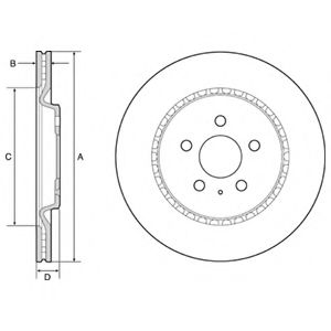 Гальмівний диск BOSCH арт. BG4643C