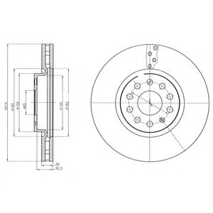 Гальмiвнi диски фарбованi BOSCH арт. BG4330C