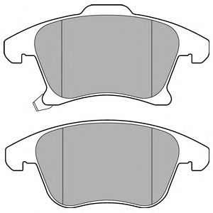 DELPHI FORD колодки гальм. передн. Mondeo, Galaxy, S-Max, 14- WOKING арт. LP3181