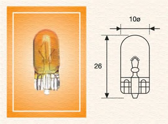 W5W 12A Р›Р°РјРїР° СЂРѕР·Р¶Р°СЂСЋРІР°РЅРЅСЏ (12V W5W) NARVA арт. 002051800000