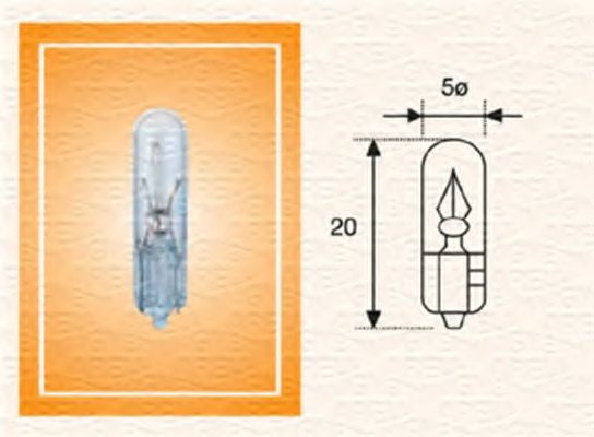 T5 1,2W 12 Р›Р°РјРїР° СЂРѕР·Р¶Р°СЂСЋРІР°РЅРЅСЏ (12V 1,2W T5) OSRAM арт. 003721100000