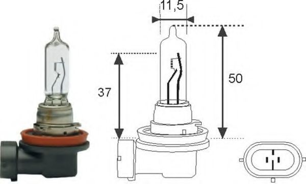 H9 12 Р›Р°РјРїР° СЂРѕР·Р¶Р°СЂСЋРІР°РЅРЅСЏ OSRAM арт. 002548100000