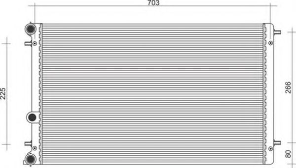 MAGNETI MARELLI радіатор двигуна VW NEW BEETLE